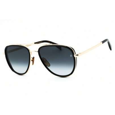 Mens Aviator Gold Black Sunglasses With Dark Grey Sf Lens  DB 7068/G/S 0RHL 9O