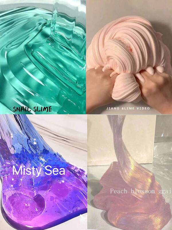 Set de 110ml de gel espumoso y pasta para hacer slime, arcilla de cristal súper suave y no pegajosa, juguete antiestrés que se hace talla grande grande mientras talla grande juegas