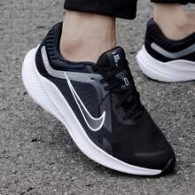 Nike QUEST 5男士耐磨舒適透氣運動跑步鞋 - 黑色 - 查看 4