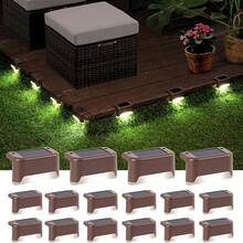 32/24/16/12/8/4-Piece Outdoor Solar Garden Lights – 1 LED Solar Illumination, Suitable For Home Garden Decor, Stairs, Terraces, Fences, Courtyards, And Wall Decorations – Auto On/Off, Durable, Easy To Install, Warm White Light