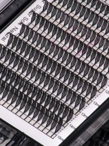 240 Stück Anime Spike Spitze Wimpern Fertig-Fächer Spitze Wimpern 0,07 D 8-15mm dunkel weich Manga Anime Wispy Spitze Laser Wimpernverlängerung Federform Flaum Flocke Wimpernhaare Brasilien Russland Volumen Wimpern