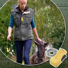 3 Pack Brass Dog Training Clicker  With Metal Strap Puppy Dogs Cats Training (Gold) - Gold - View 4