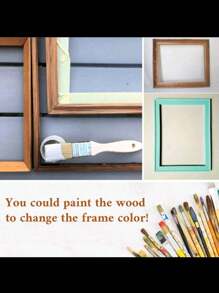 1set Wood Frame DIY 30x40 40x60cm 50x70cm For Canvas Oil Painting Pine Wood Frame, Wall Art Painting, Diamond Painting Frame, Mortise And Tenon Wooden Strips, Thickened Brushwork, Stretching Silk Frame, Exercises, Wooden Inner Frame Living Room Bedroom Home Decoration Gifts Birthday Graduation