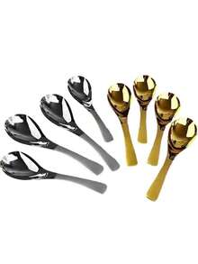1pc Premium Stainless Steel Large Soup Spoon – Heavy-Duty, Durable Ladle For Soups, Stews, Gravy & Sauces – Ergonomic Handle For Comfortable Grip – Rust-Resistant & Dishwasher Safe – Ideal For Home Kitchens, Restaurants, Catering, And Parties – Sleek Modern Design For Effortless Serving - 彩色 - 查看 7