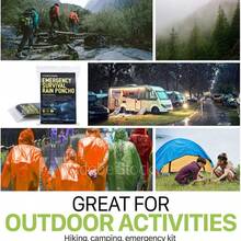 1件装户外应急毯、雨衣、保暖雨披、便携式反光防水防风徒步雨衣、多功能雨具，适用于旅行、露营、骑行保暖、闺蜜节、送给小狗、嘉年华、派对装饰、春夏精选、伴娘礼物、海滩、妇女节、婚礼回礼、Y2K、卧室、女性汽车配件、厨房装饰、可爱小物、母亲节礼物、卧室装饰、花园、厨房装饰、夏季、海滩、房间装饰、软萌玩具、毕业季 - 彩色 - 查看 11