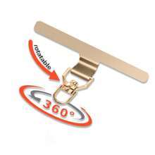 1pc 360° Rotatable Stainless Steel Phone Lanyard Connector, Ultra-Thin Metal Clip Suitable For Phone Cases, Phones And Phone Accessories