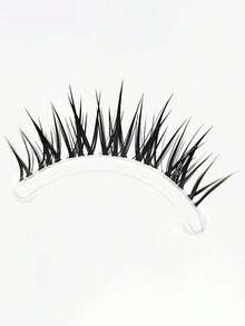 5pcs Cartoon Style False Eyelashes, One Piece Eyelash Extensions With Transparent Natural Look, Dense & Curly Design, Suitable For Beginners, Reusable - Lông Mi Manga Nhọn 2 - Xem 6