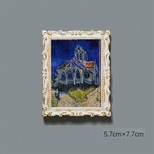 1 件世界著名绘画灵感冰箱贴 - 梵高自画像、向日葵、星夜、鸢尾花、麦田、柏树、毕加索之梦、树脂冰箱贴纸、旅行纪念品、家居装饰、送给朋友的礼物、荷兰纪念品、花瓶、咖啡壶、水果 - 多色 - 查看 29