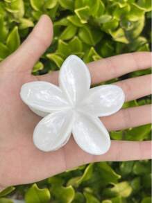 1 pezzo/3 pezzi Fermagli per capelli da donna con motivo marmorizzato, fiore Hibi da 8 cm, accessori per capelli dolci con fiori, fermagli per coda di cavallo, accessori per capelli, fermagli per capelli, pinze per capelli, accessori da spiaggia, fermagli a pinza