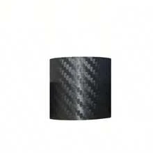 1 rollo de película protectora de borde de puerta de coche de fibra de carbono 3D, cinta resistente al agua y a los arañazos de PVC, película protectora universal para parachoques, material de PP, decoración de pared frontal, decoración de habitación, pegatina