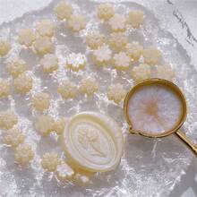 BAOFALI 100 PCS Colorful Aurora Wax Beads For Wax Seal Stamp/100 PCS Sakura Shape Sealing Wax Beads For Wax Seal Stamp