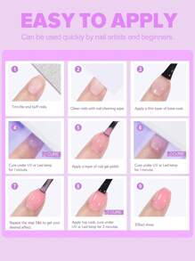 coscelia 6PCS Jelly Crystal 7ML Nail Gel Polish Set For Women DIY Nail Art Salon Translucent Candy Color Soak Off Gel Nail Polish Needed UV/LED Nail Lamp, 7ML Red Pink Nude Brown Gel Nail Polish Kit For Spring Summer Color Nails For Nail Lover Home Salon Use