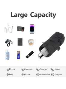 1个装水杯套女士包保温水杯套斜纹水瓶单肩包水杯袋可斜挎水瓶套