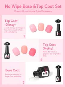 coscelia 25PCS 7ML Jelly Gel Nail Polish Set With Sheer Ice Clear Effect, 7ML Base Matte Top Coat, 22Colors Soak Off Crystal Translucent Nail Gel Polish Needed UV/LED Nail Lamp, Base & Top Coat Nail Supplies Nail File, Nude Pink Red Blue Purple Gel Nail Polish Kit Suitable For Women Or Nail Beginner DIY Nail Art Salon Set