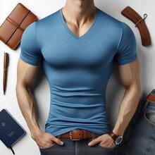 MIL200FIT Men T-Shirts - Blue - View 3