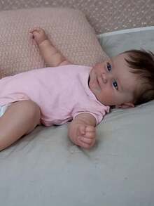 20inch 50cm Adorable Reborn Baby Doll with Full Body Vinyl Newborn Bebe Girl Princess Toddler Bath Toy Lovely Birthday Gift for Kids - muñeca de cuerpo de vinilo - Ver 4