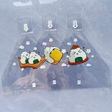 1 Set/50 piezas, 100 piezas, 150 piezas Bolsas de empaque para rollos de arroz y verduras de estilo japonés triangular, con bolsa antivaho para calentamiento en microondas. Molde para sushi y verduras. Herramientas de cocina para hacer sushi. - Multicolor - Ver 15