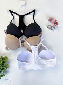 Swim Bra With Underwire Padded Adjustable Straps No Marks Wear With Tank Top Intimate Fashion Lingerie Night Line Promotion - màu đen - Xem 10