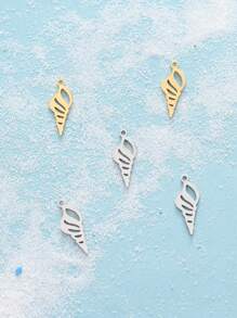 5/10pcs Stainless Steel Beach Ocean Vacation Style Starfish, Octopus, Shells, Sea Fish, Conch, Whales, Fashionable Bracelets, Necklaces, DIY Accessories And Pendants Featuring Marine Animals