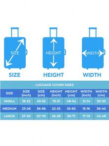 1pc Custom Photo Luggage Cover, Personalized Picture Luggage Cover, Travel Luggage Cover With Photo Name, Pet Photo Logo Suitcase Cover - Multicolor - View 6