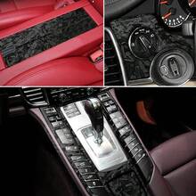 Miếng dán sợi carbon rèn màu đen đỏ tím xanh bóng cao cấp cho xe ô tô miếng dán phim vinyl dán thân xe - Một cỡ - Xem 7