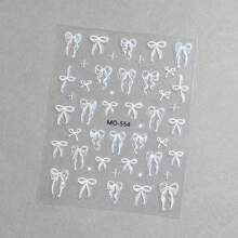 3 fogli di adesivi 3D per unghie, fiocchi, decorazioni per unghie, deliziosi fiocchi di seta, decalcomanie per unghie in stile Y2K, accessori per manicure kawaii