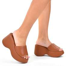 ZATURE STORES Women Wedges & Flatform - 駝色 - 查看 2