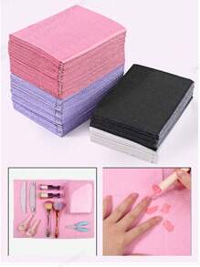 50pcs /Disposable Nail Art Table Towels 13"X18" - 3 Ply Waterproof Dental Bibs For Patients - Dentist Or Medical Tray Cover And Nail Table Cover Supplies