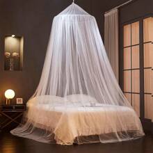 1 Peça Mosquiteiro Dossel de Cama para Cama de Casal, Cortinas de Dossel de Cama de Casal do Teto, Tenda de Mosquiteiro Dome para Cama de Solteiro, Camas de Adultos, Cortinas de Dossel de Cama de Casal, Elegante Tenda de Mosquiteiro Dome para Camas de Adultos
