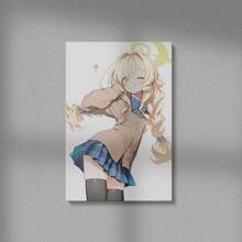 1 Pc Canvas Painting,Anime Girl, Long Blonde Hair, Pigtails, School Uniform, Blue Skirt, Wall Art, Different Sizes ,Wood Framed Painting (1) Thickness 2.5 Cm/ 1 Inch-Home Decoration For All Occasions,Ideal New Year, Valentine's Day,Thanksgiving,Easter,Christmas Gift,Room Decoration Aesthetic,Wall Decoration Art,Perfect Gift,Autumn And Winter Wall Decoration,Living Room Decoration, Bedroom Decoration, Kitchen Decoration, Entry Decoration, Bathroom Decoration, Direct Wall Painting, High Quality Wall Painting Poster,Modern Home Decoration Stretched And Framed Ready To Hang - Black - View 8