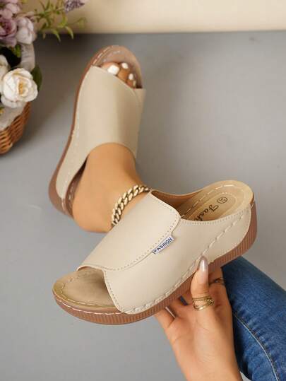 Women's Casual Strap Sandals, Fashion Versatile Comfortable Platform Slipper