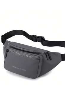 Bolsa de cintura para hombres - Impermeable y de gran capacidad, diseño minimalista y elegante, materiales duraderos para uso en todo tipo de clima, correas ajustables para un uso cómodo, adecuado para el transporte diario, aventuras de viaje. Puede ser un regalo perfecto para el Día del Padre.