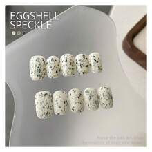 Eggshell Effect Gel Nail Polish, 16ml Beige White Tone With Black Spots, UV Light Cure For NailDIY At Home, 3141 Eggshell Speckle - Eggshell Speckle - View 5