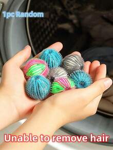 1 st rengöringsboll för husdjurshår, lämplig för tvättmaskin, rengöringsboll för hushållet, fläckborttagningsboll, tvättboll i nylon - Multifärgad - Visa 3