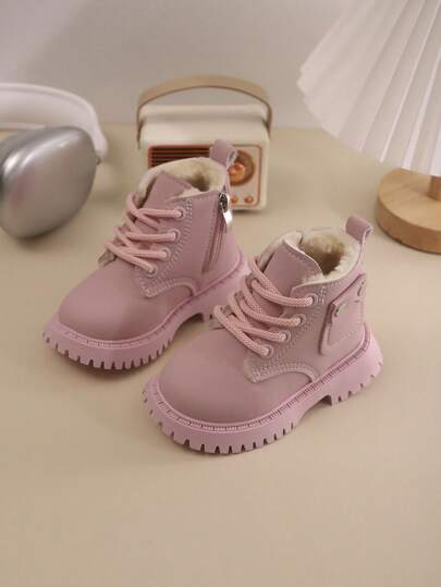 Children's Snow Boots For Both Boy And Girl, New Autumn And Winter Styles With Zip Ties, Thick And Warm, Lightweight And Fashionable Outdoor Snow Boots