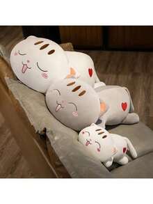 Cute Soft Cat Throw Pillow, Soft Cat Plush Toys Soft Animals, Doll Little Cat Doll Girl Sleeping Comfort Dolls, Birthday Gifts, Mother's Day Gifts, Bed Pillow, Sofa Decoration, Suitable For All Kinds Of Holiday Gifts. Graduation. Graduation Gift. Easter Gifts. Easter. Valentine's Day Gift. Halloween Gift.