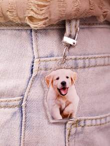 Custom Photo/Text Keychain, Personalized Pet Picture Keychain, Customized Acrylic Heart Key Chain, Customizable Bag Charms, Purse Charms, Purse Charms For Handbags, Keychains For Women/Men, Birthday Gifts, Anniversary, Bedroom Decoration, Pet/Couple/Family Photos, Girlfriend, Boyfriend, Friends, Students, Mother, Unique Gifts, School Supplies, Colorful, Cute, Adorable, Funny, Kawaii, Y2K, Stylish, Unisex, Casual, Custom, Customized, Ideal Gifts For Her, Family, Friends, Delicate Romance, Utilitarian Chic - Style a - View 4