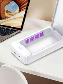 CasaBella Esterilizador de herramientas con luz UV y temporizador – Caja esterilizadora portátil USB para salón, hogar o viaje – Para herramientas de uñas, joyería, llaves, teléfono, relojes – Material ABS con tapa y botón de seguridad - Caja de desinfección - Ver 7
