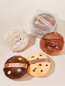 1个丝滑柔软海绵粉扑，饼干造型，适用于粉底、散粉等彩妆产品，方便携带，价格实惠，可用于化妆、房间装饰、梳妆台、旅行、卧室等场合。产品标签：粉扑、美妆蛋、散粉扑、化妆海绵、价格实惠、圣诞礼物、化妆品、化妆工具、便宜好物、礼物、女士礼物、圣诞礼物 - 黃色 - 查看 4