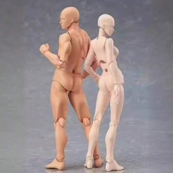 1 peça de bonecos artísticos de PVC, corpo delicado de BJD, bonecos colecionáveis masculinos/femininos esguios e musculosos - ideais para entusiastas de anime, modelagem e escultura | Expressão artística | Estrutura articulada complexa, personagens de anime