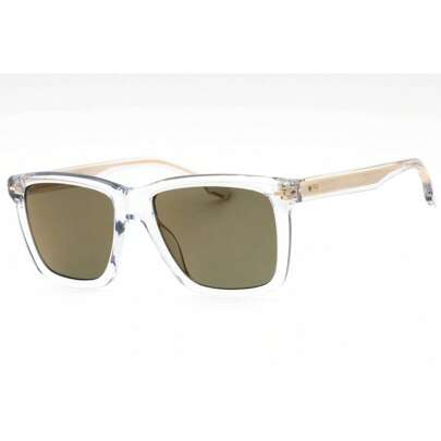 Mens Square Grey Sunglasses With Green Gold Sp Lens  BOSS 1317/S 0KB7 CW