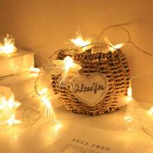LED Fiber Optic Flower String Lights, Artificial Flower Wreath With Lights Hanging Fake Fiber Optic Flower Garland Decor For Valentine's Day, Garden, Wedding, Party, Birthday, Bedroom, Wall Decor