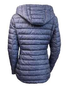Women's Winter Coats Puffer Jacket Thicken Quilted Hooded Outerwear - Blue - View 4