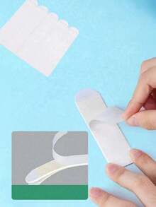 12 Pairs Of Non Drilling Hanging Strips, Double-Sided Tape, No Damage To The Frame And Hanging Device, No Need For Drilling, Suitable For Various Types Of Walls! Suitable For Fixed Decorative Strips And Sticker Hooks In Homes, Such As Hanging Paintings And Posters, Photo Frames, And Decorative Paintings. Can Be Hung For Storage