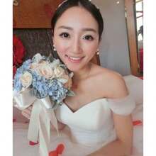 可拆卸肩带和露肩新娘袖，多种颜色可选，适合女士婚纱 - 彩色 - 查看 6