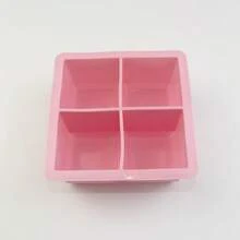 Silicone Ice Cube Tray Mold, Square Ice Tray, DIY Frozen Drink Mold, Easy Release Ice Cube Trays For Home And Bar Back To School - Pink - View 23