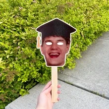 Photo Face Masks Birthday Party Decorations Personalised Fan Face Cutout Head On A Stick Cut Out Funny Face Mask,Personalized Big Head Cutout On A Stick Custom Face Cutout Party Decor Accessories Upload Photo Image For Birthday, Weddings - Multicolor - View 3