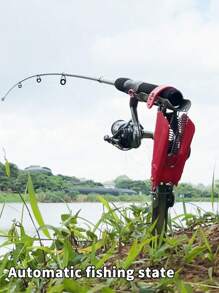 [Suport automat pentru undiță de pescuit] Suport automat pentru undiță din oțel inoxidabil cu arc - Suport pliabil pentru undiță cu sensibilitate reglabilă pentru pescuit pe țărm, lacuri, iazuri și râuri