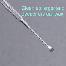 2 Pack - Stainless Steel Ear Spoon Portable Double-Ended Ear Pick Ear Wax Removal Tools Cleaning Ear Cleaner Spoon Ear Clean - 1 - Xem 4