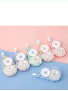 5pcs/Set 72m High Capacity Correction Tape, Student Correction Tape Set, Writing Modification Tool, Correction Supplies, Eraser, For Homework, School Supplies, Back To School Season